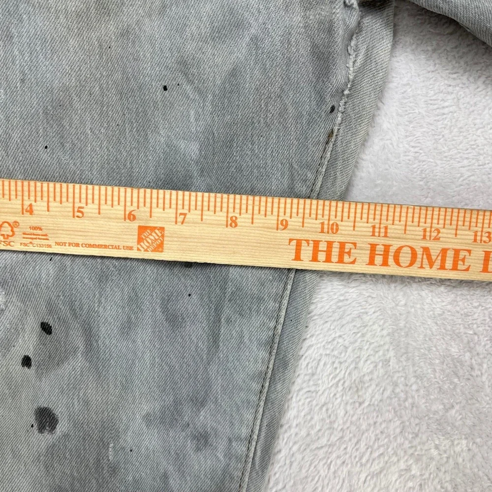 Levi's Straight‎ Jeans Men's Blue Denim Pockets Classic Button Fly 32X30 - Flaws